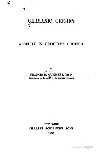 Cover for Germanic origins.