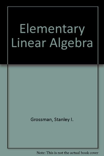 Cover for Elementary Linear Algebra