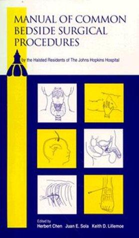 Cover for Manual of common bedside surgical procedures by the Halsted residents of the Johns Hopkins Hospital
