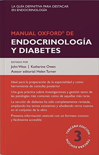 Cover for Manual Oxford de Endocrinología y diabetes
