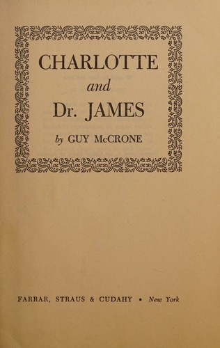 Cover for Charlotte and Dr. James