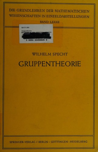 Cover for Gruppentheorie