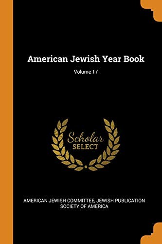 Cover for American Jewish Year Book; Volume 17