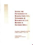 Cover for Setting the foundations for building capacities, networking & research on land reforms in southern Africa