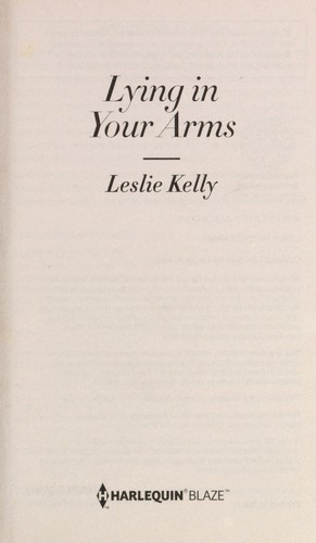 Cover for Lying in your arms