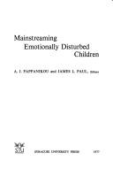 Cover for Mainstreaming emotionally disturbed children
