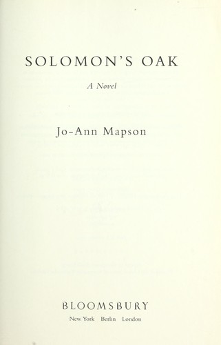 Cover for Solomon's oak
