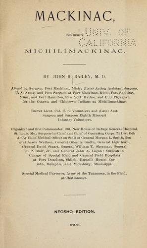 Cover for Mackinac