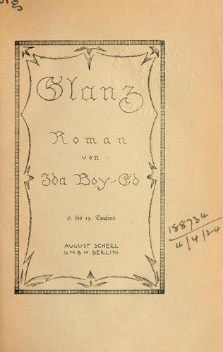 Cover for Glanz