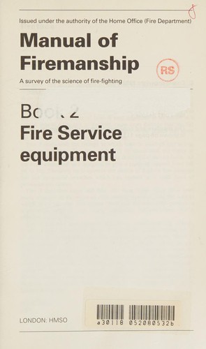Cover for Manual of Firemanship