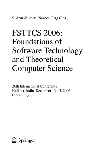 Cover for FSTTCS 2006
