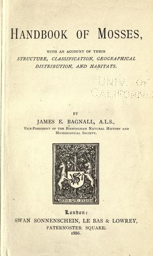 Cover for Handbook of mosses