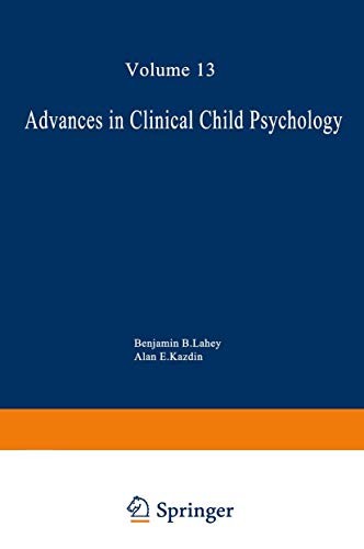 Cover for Advances in Clinical Child Psychology