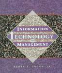 Cover for Information technology for management