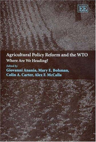 Cover for Agricultural policy reform and the WTO