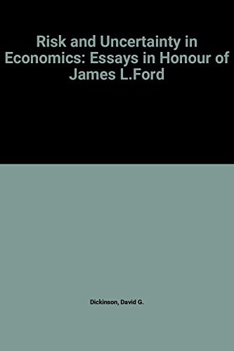 Cover for Risk and uncertainty in economics