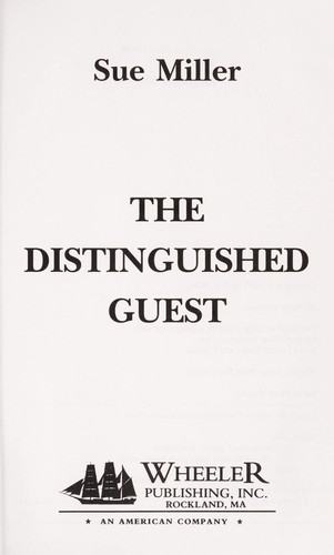 Cover for The distinguished guest