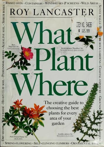 Cover for What plant where