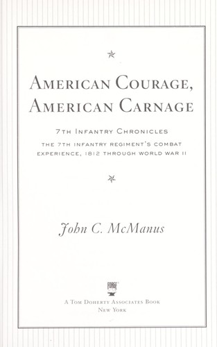 Cover for American courage, American carnage