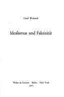 Cover for Idealismus und Faktizität.