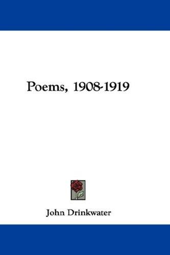 Cover for Poems, 1908-1919
