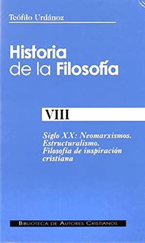 Cover for Historia de la filosofía. VIII : Siglo XX
