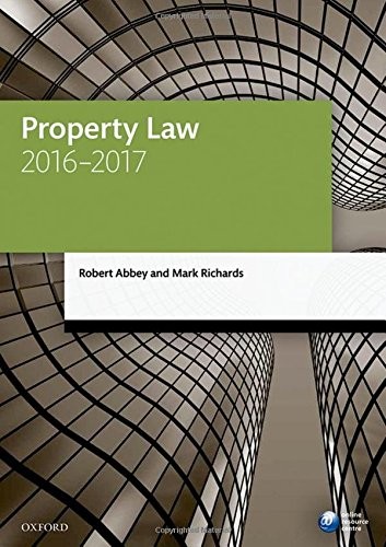 Cover for Property Law 2016-2017