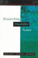 Cover for Researching disability issues