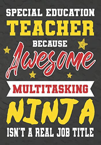 Cover for Special Education Teacher Because Awesome Multitasking Ninja Isn't A Real Job Title