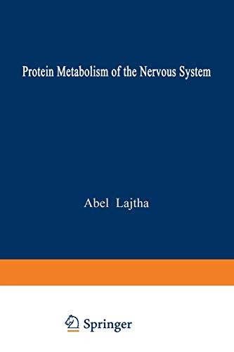 Cover for Protein Metabolism of the Nervous System