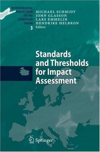 Cover for Standards and Thresholds for Impact Assessment (Environmental Protection in the European Union)