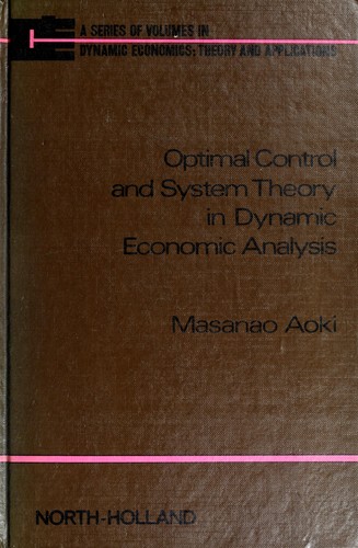 Cover for Optimal control and system theory in dynamic economic analysis