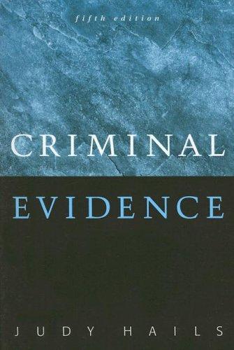 Cover for Criminal evidence