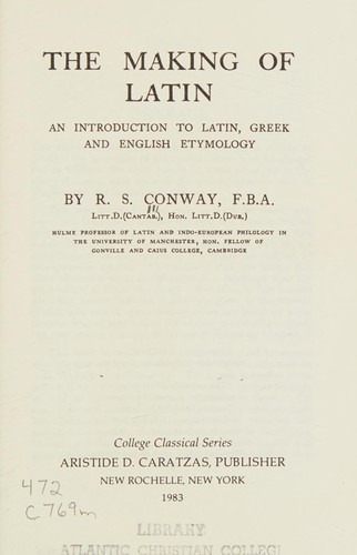 Cover for The Making of Latin