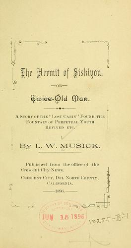 Cover for The hermit of Siskiyou