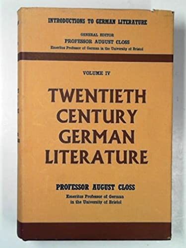 Cover for Twentieth century German literature
