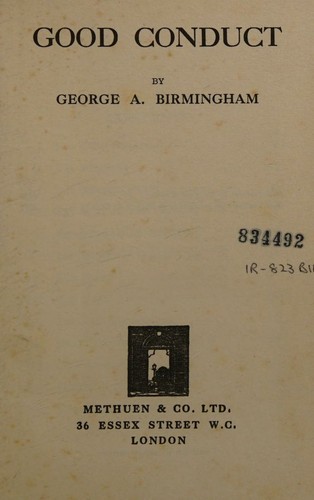 Cover for Good Conduct