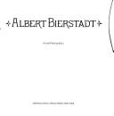 Cover for Albert Bierstadt