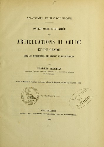 Cover for Anatomie philosophique