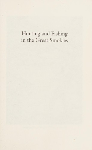 Cover for Hunting and fishing in the Great Smokies