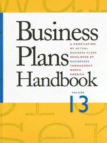 Cover for Business Plan Handbook