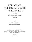 Cover for Coinage of the Crusades and the Latin East in the Ashmolean Museum Oxford