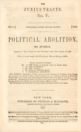 Cover for Political abolition
