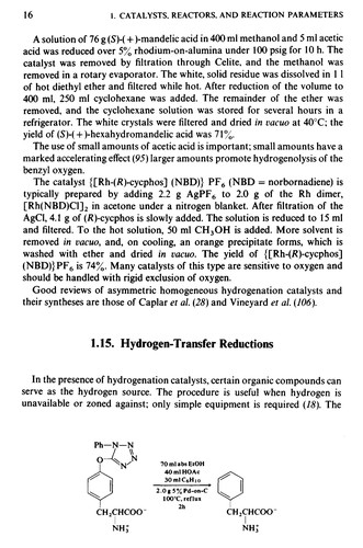 Cover for Hydrogenation methods