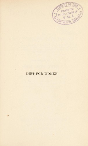 Cover for Diet for women