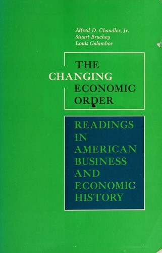 Cover for The changing economic order