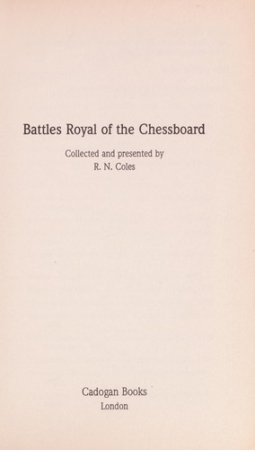 Cover for Battles Royal of the Chessboard