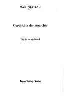 Cover for Geschichte der Anarchie.