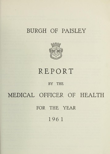 Cover for [Report 1961]