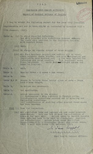 Cover for [Report 1943]
